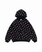 HARSH MONOGRAM ZIPPER HOODIE