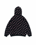 HARSH MONOGRAM ZIPPER HOODIE