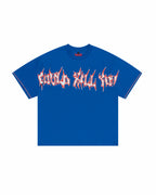 HARSH X SOCIALBRAIN TEE BLUE