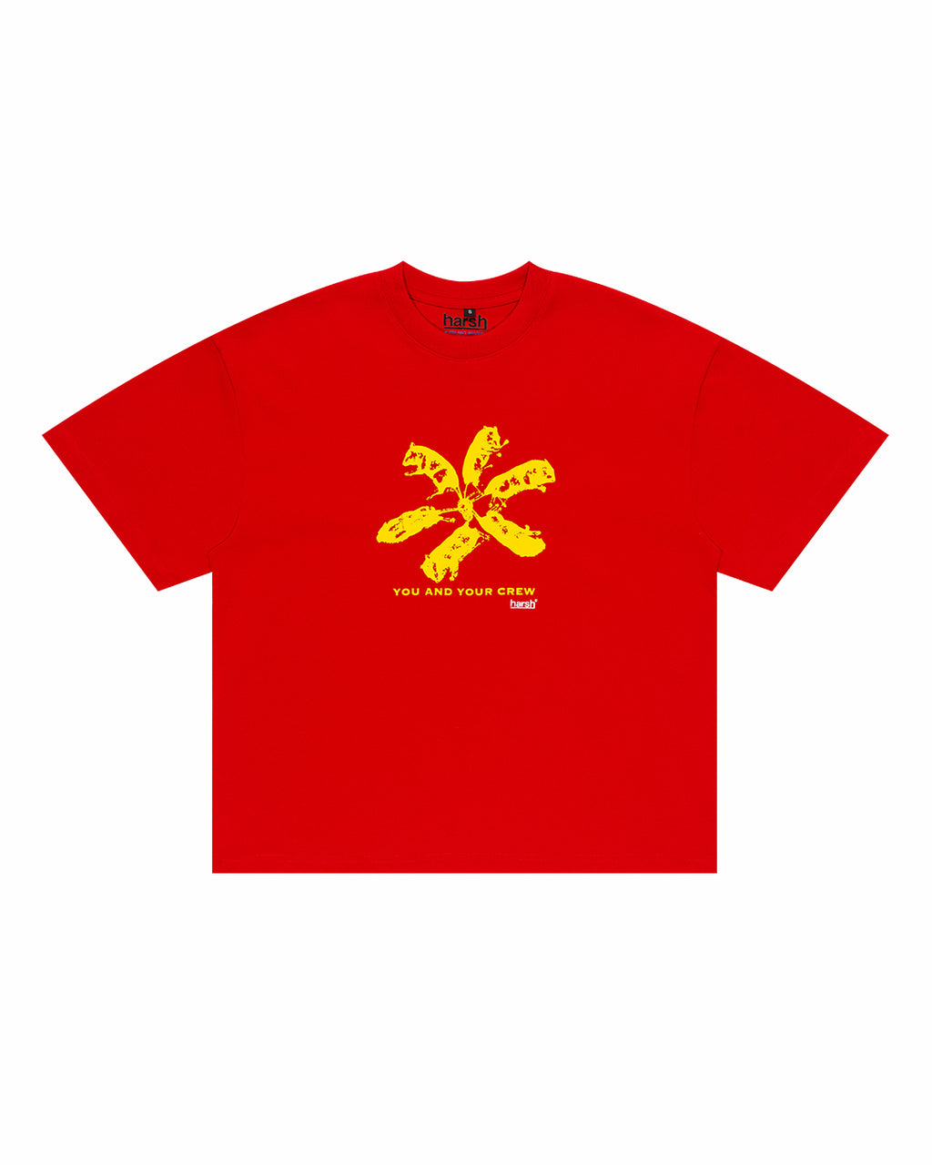 HARSH YOU AND YOUR CREW TEE RED