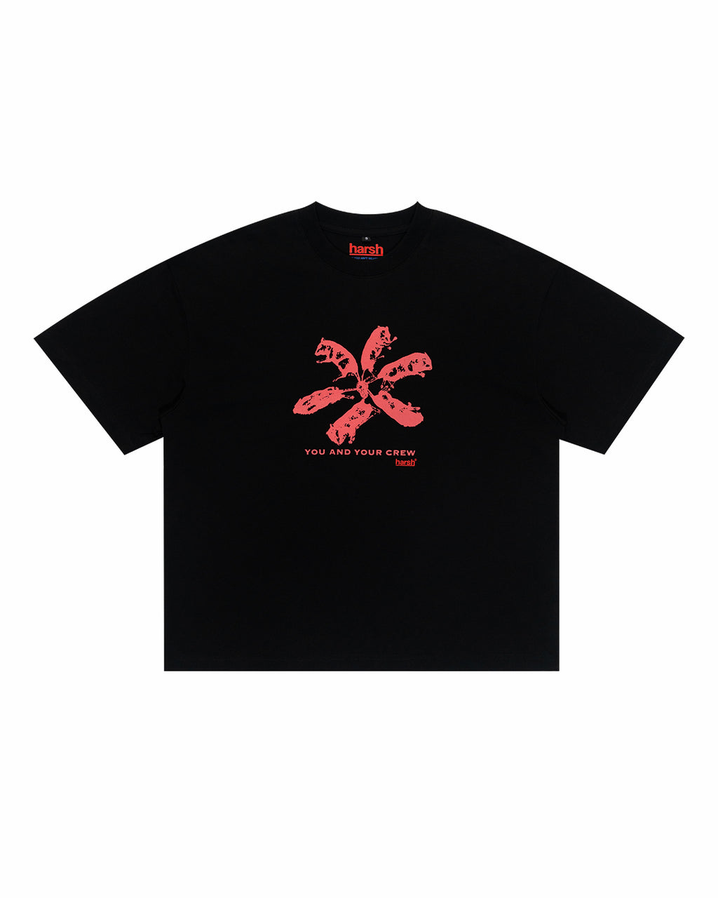 ⁠⁠HARSH YOU AND YOUR CREW TEE BLACK