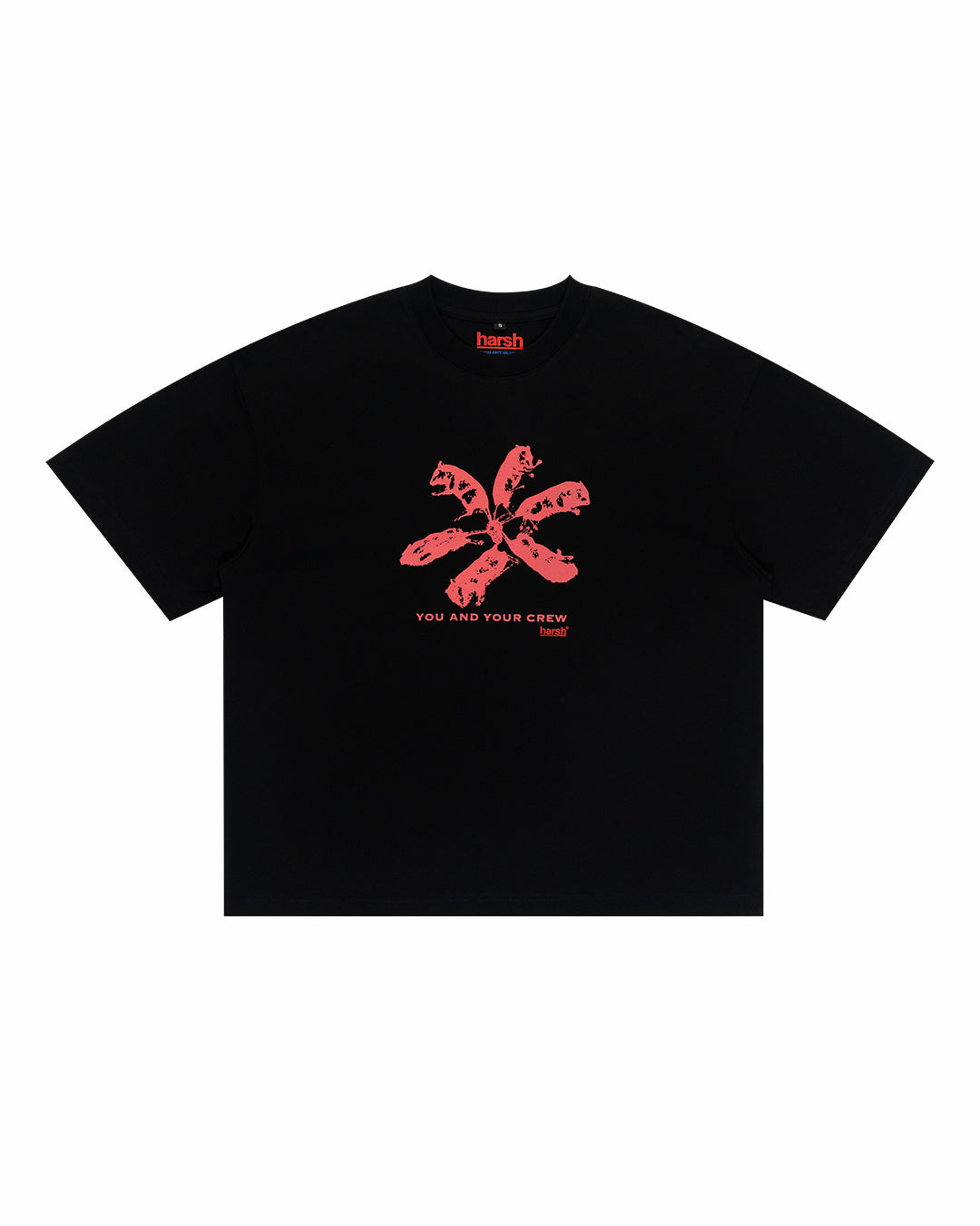 ⁠⁠HARSH YOU AND YOUR CREW TEE BLACK