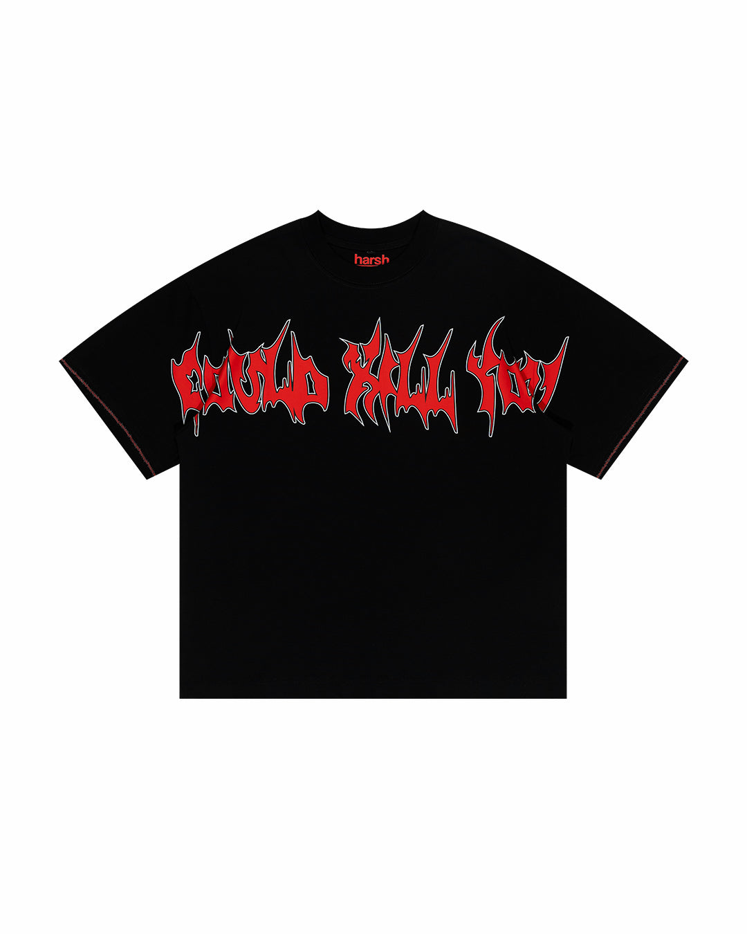 HARSH X SOCIALBRAIN TEE BLACK