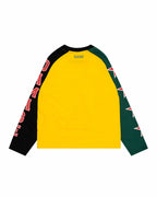 POP OUT RAGLAN LONG SLEEVE YELLOW