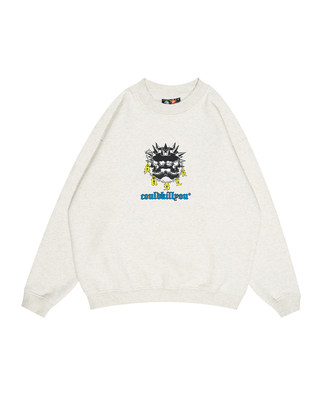 SKULLZ CHARMS SWEATER GREY