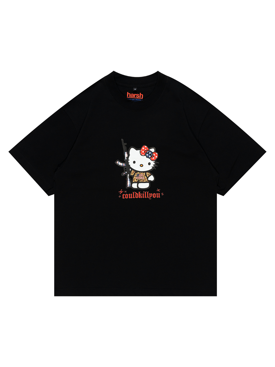 Harsh Kitty Black Tee